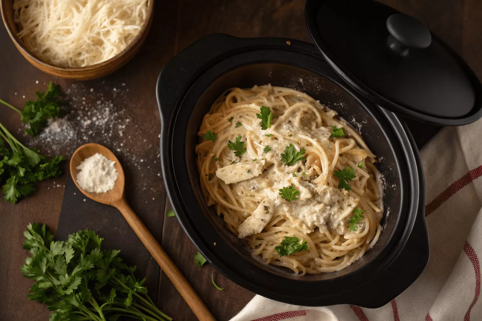 Crockpot Chicken Alfredo