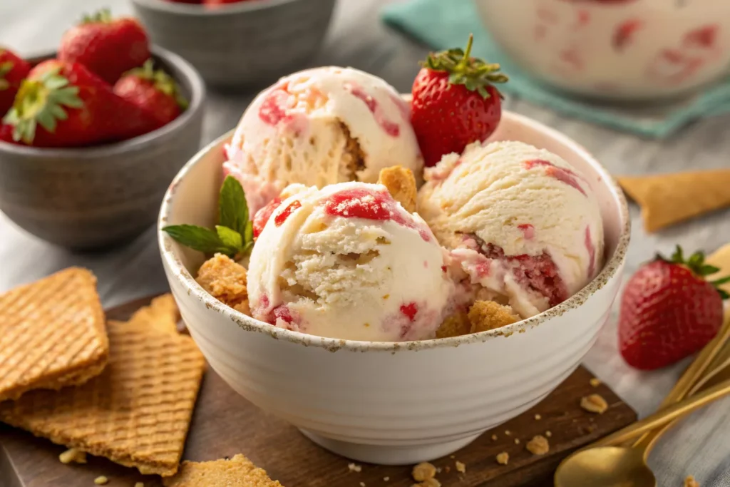 strawberry cheesecake ice cream recipe