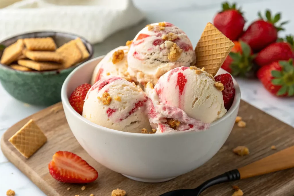strawberry cheesecake ice cream recipe