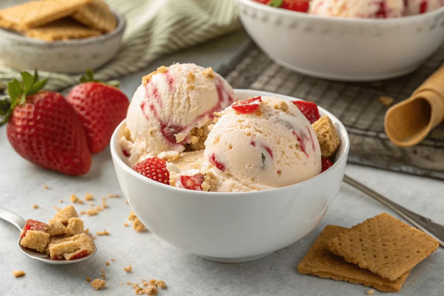 strawberry cheesecake ice cream recipe