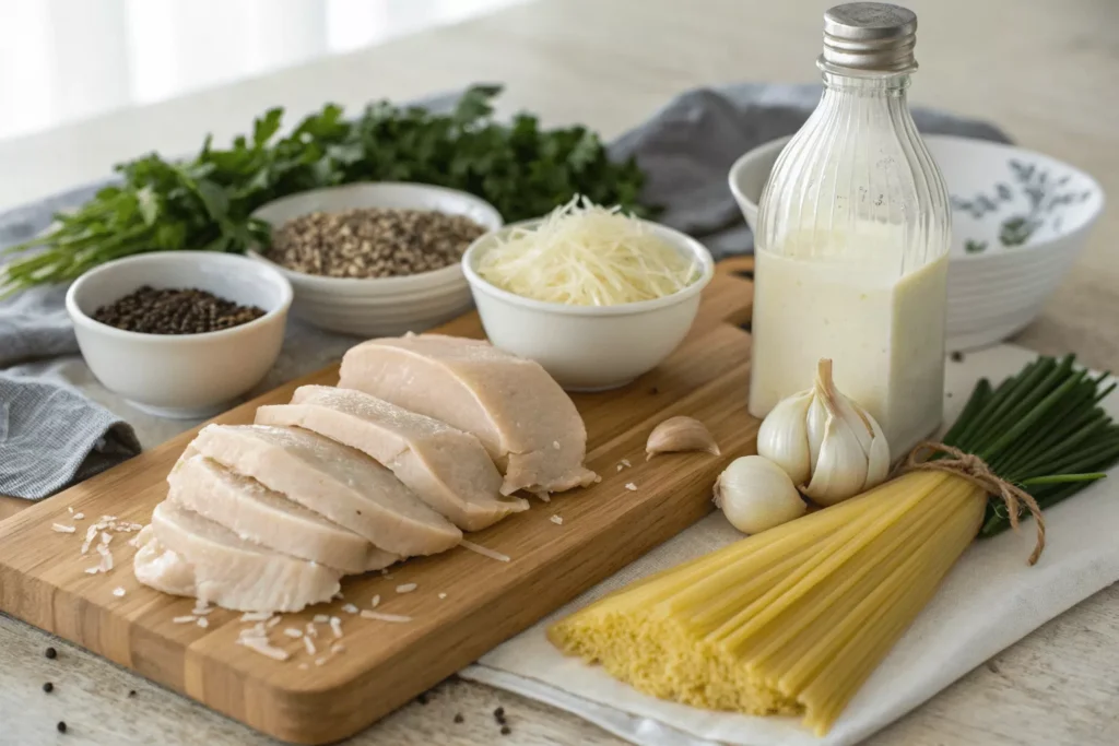 3-ingredient-chicken-alfredo-ingredients