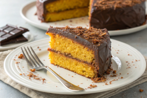 Perfect slice of Brazilian carrot cake