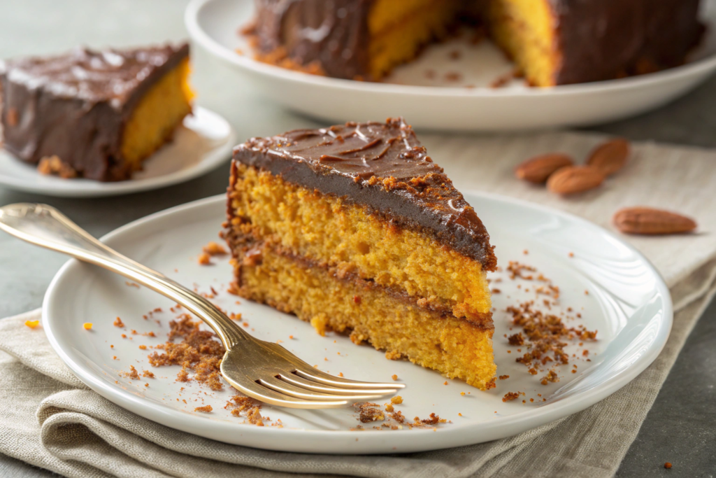 Perfect slice of Brazilian carrot cake