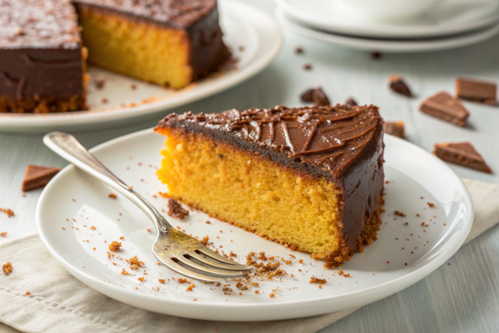 Perfect slice of Brazilian carrot cake