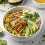 Street Corn Chicken Rice Bowl