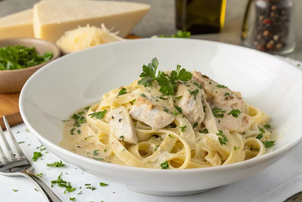 plated-chicken-alfredo-serving