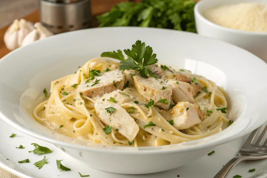 plated-chicken-alfredo-serving
