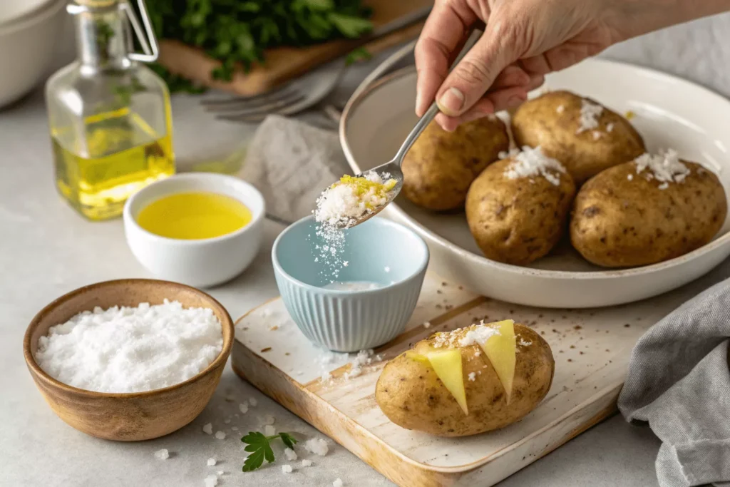 Potato Preparation mexican baked potato