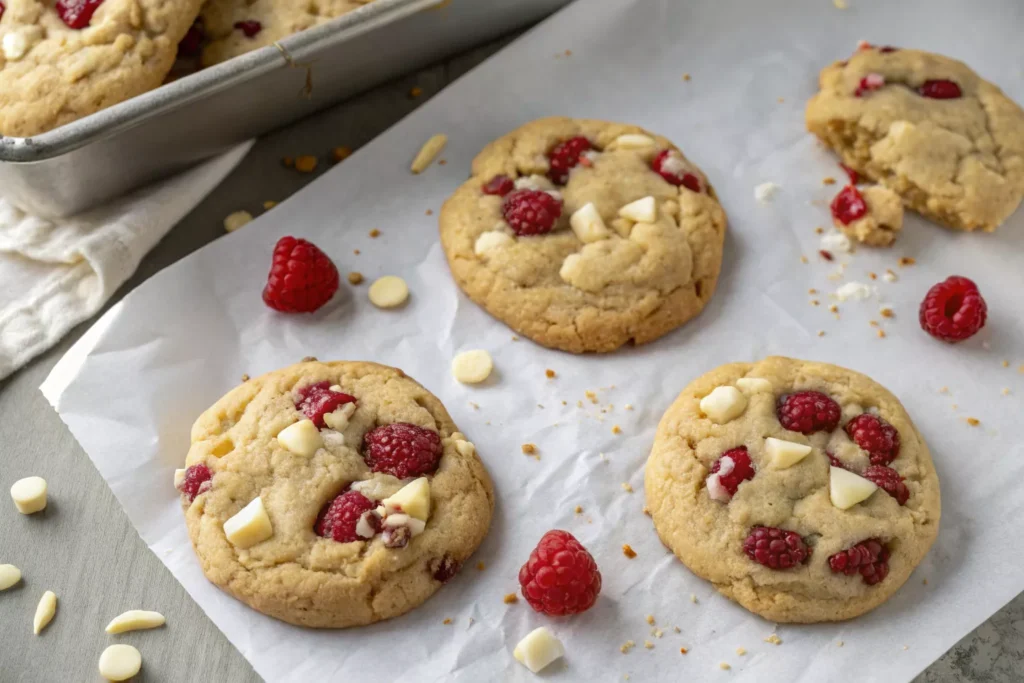 White Chocolate Raspberry Cookies