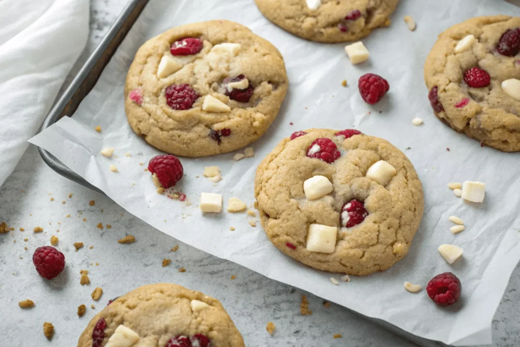 White Chocolate Raspberry Cookies