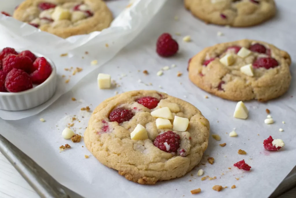 White Chocolate Raspberry Cookies