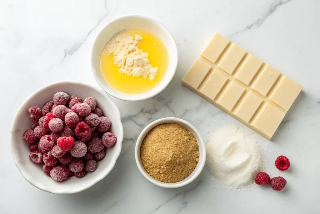 ingredients White Chocolate Raspberry Cookies