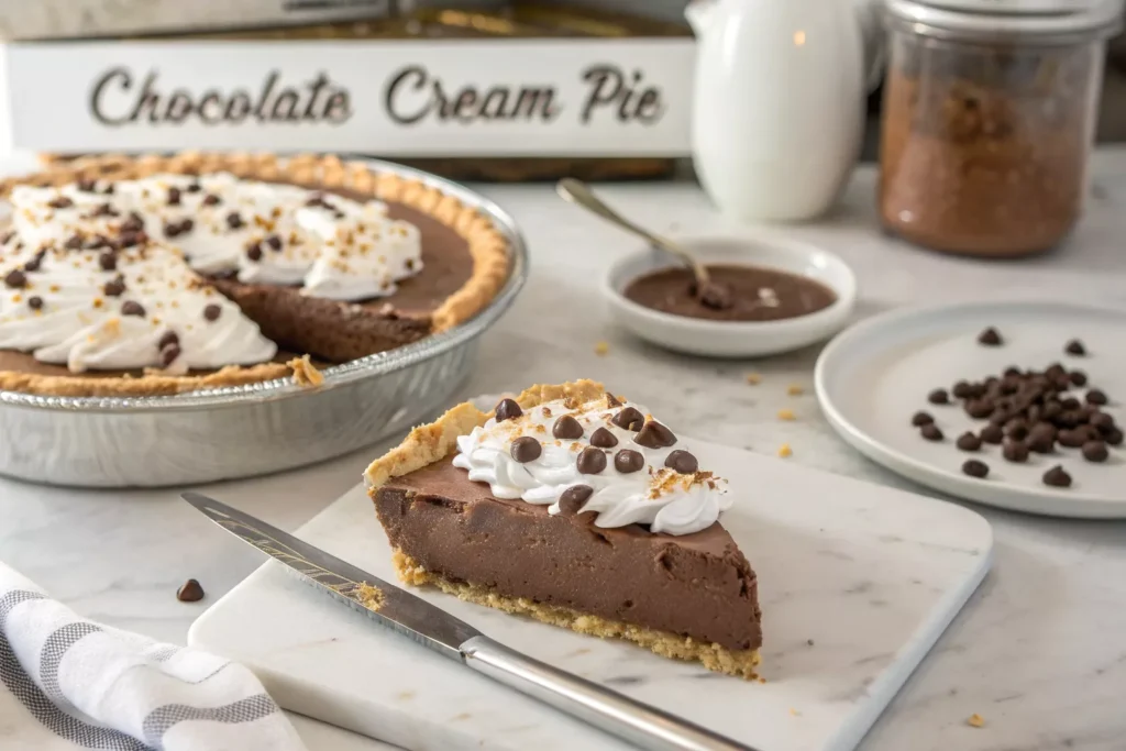 chocolate cream pie recipe with instant pudding
